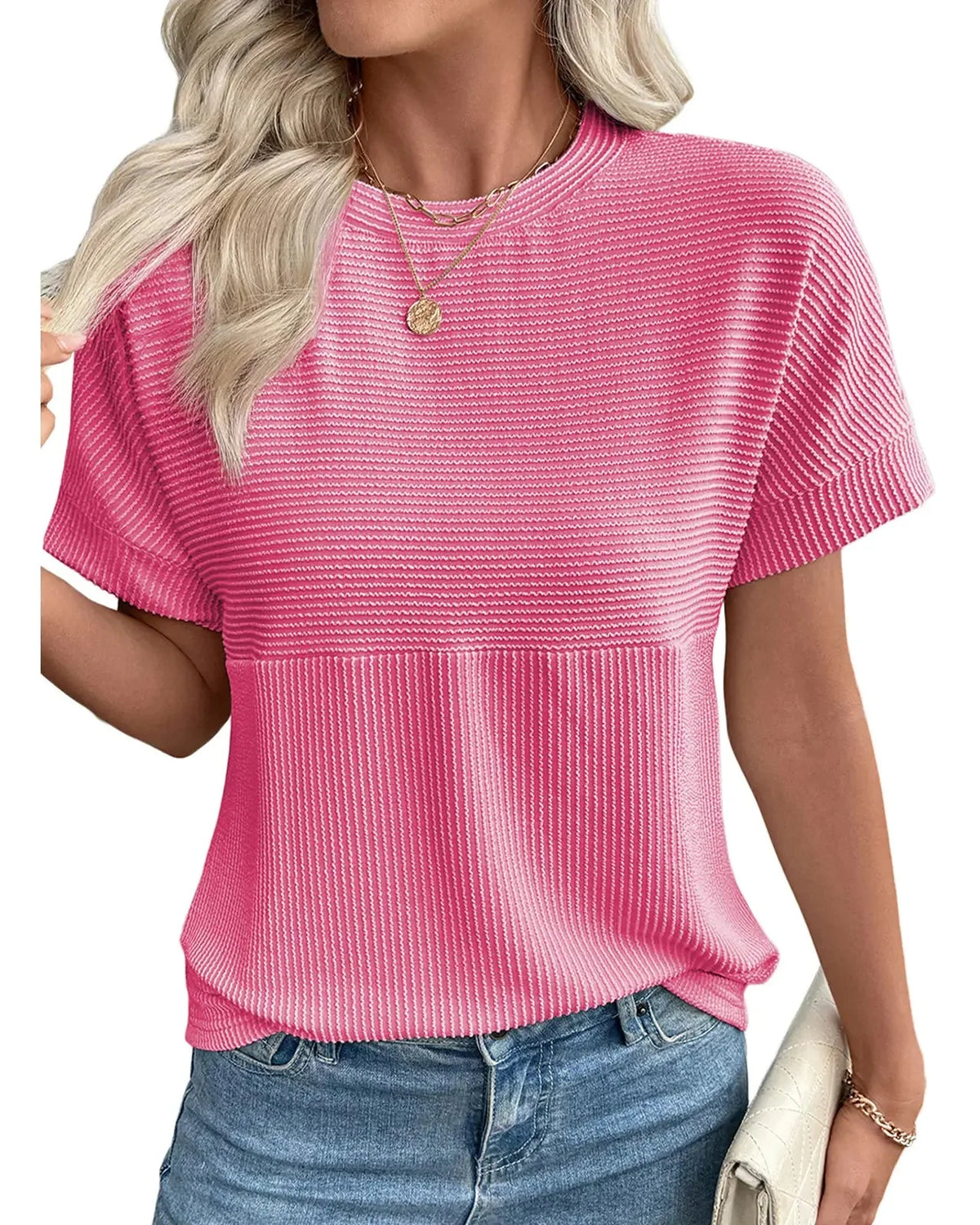 Women's Solid Short Sleeve T-Shirt Summer 2026