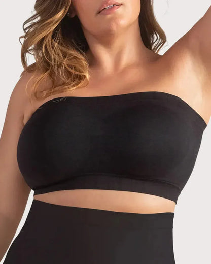 Wireless Backless Bandeau Bra Anti‑Slip Convertible Straps Plus Size