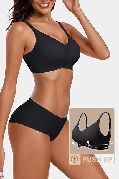 Soutien-gorge push-up lissant, sans coutures et confortable