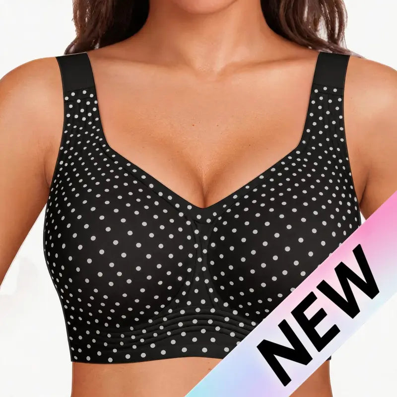 Soutien-gorge lissant sans armatures, sans fil, à couvrance complète