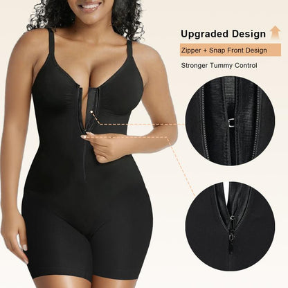 Women's Tummy Control Zip Bodysuit