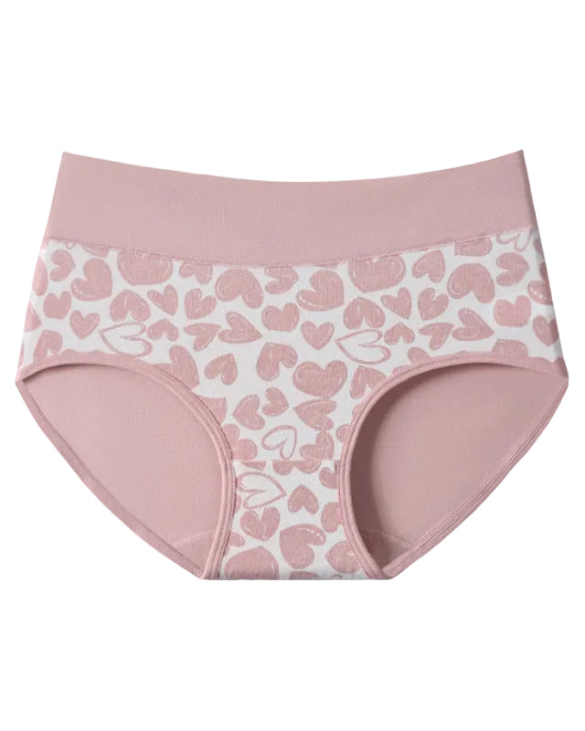 Cotton Stretchy Love Print Panties (6 Pack)