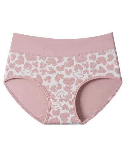 Cotton Stretchy Love Print Panties (6 Pack)