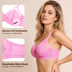 Soutien-gorge grande taille à armatures en dentelle écailles de sirène