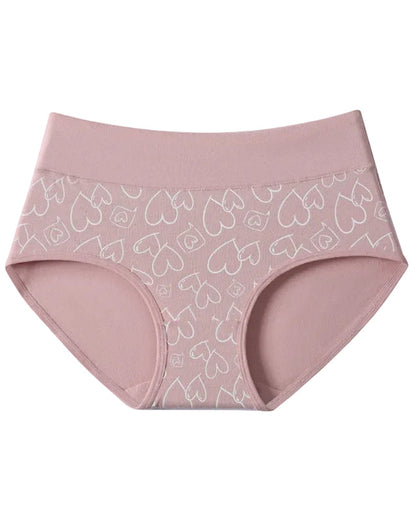Cotton Stretchy Love Print Panties (6 Pack)