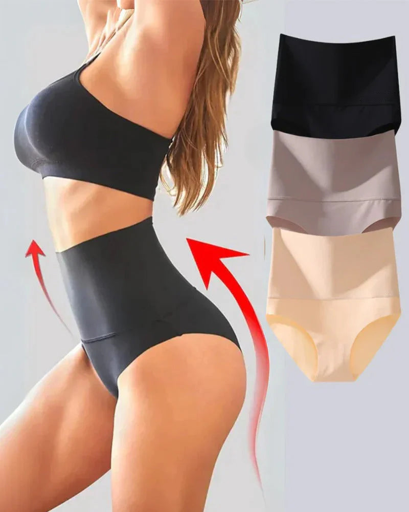 Lot de 3 slips taille haute gainants