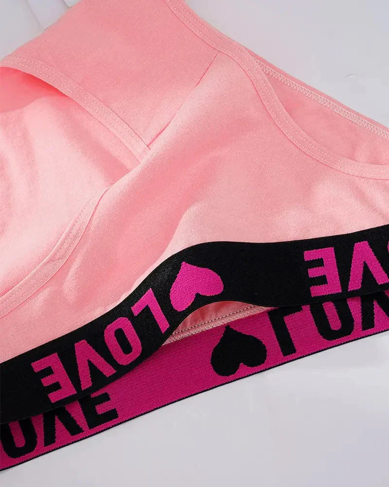Culottes taille haute pour femme à ruban Love Letter (Lot de 6)