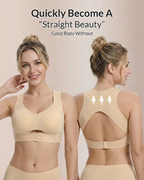 Soutien-gorge de maintien à fermeture avant et dos croisé sans armature
