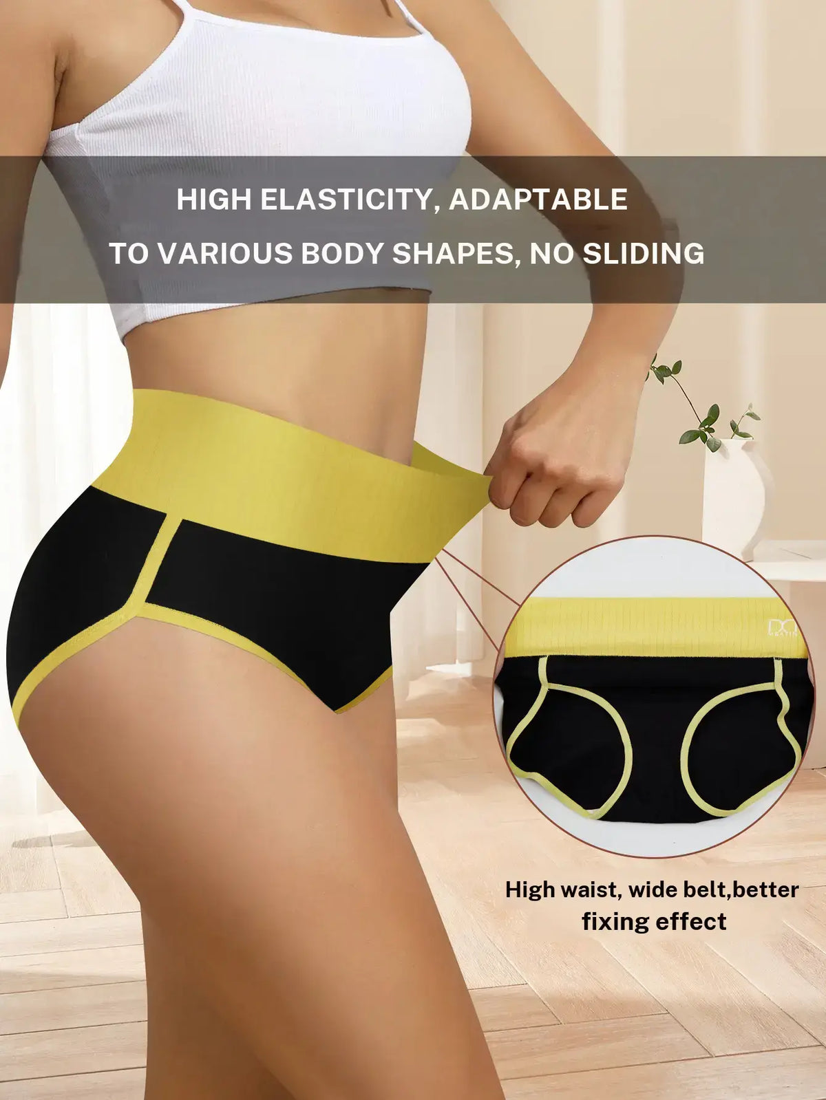 High-Waist Seamless Women's Underwear - 5 Pieces