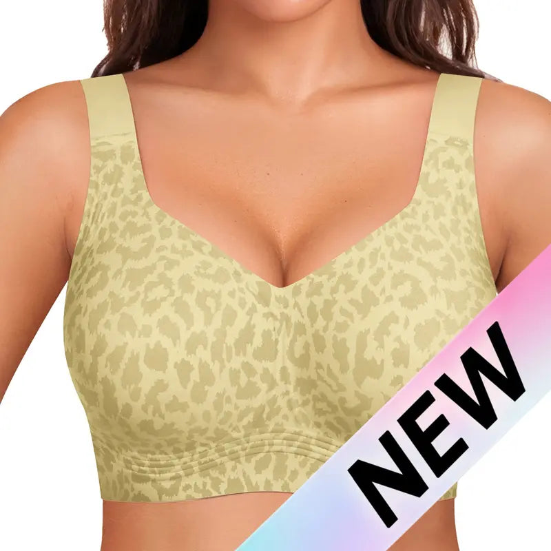 Soutien-gorge lissant sans armatures, sans fil, à couvrance complète
