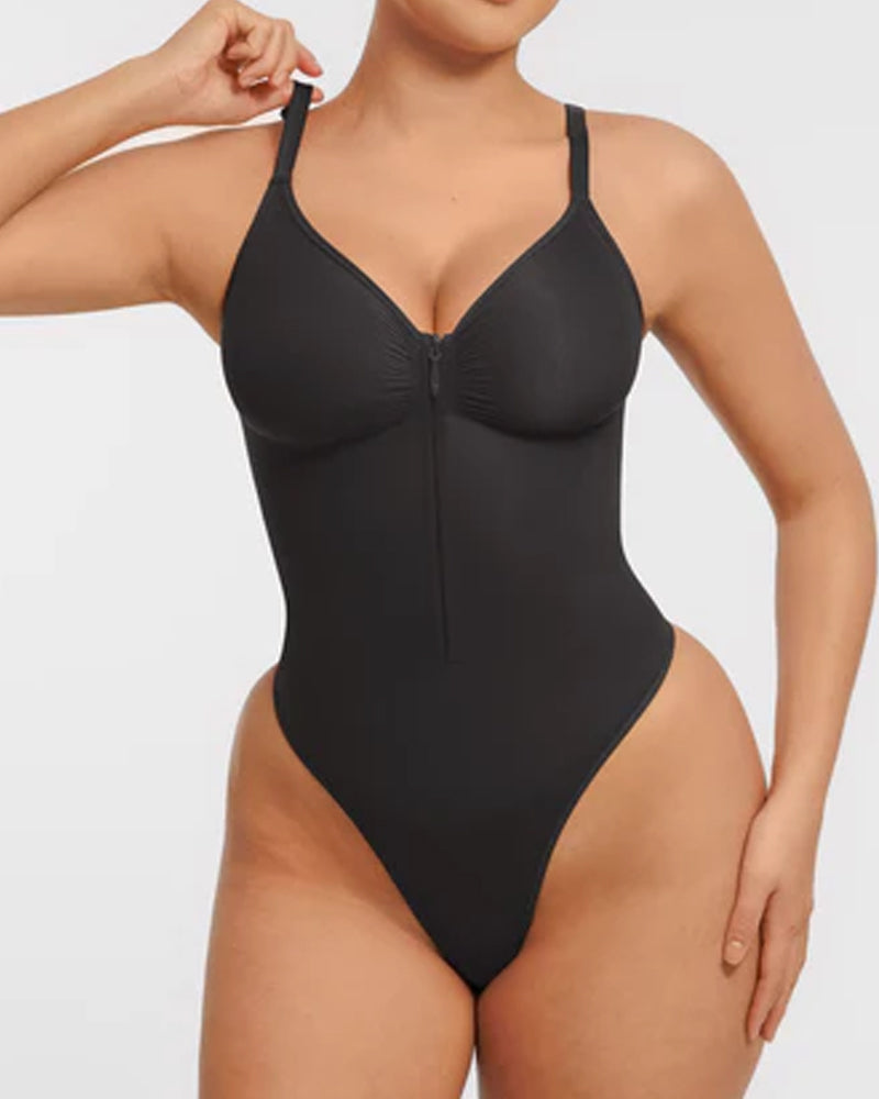 Body Combinaison String Seamless Avec Poitrine Couverte