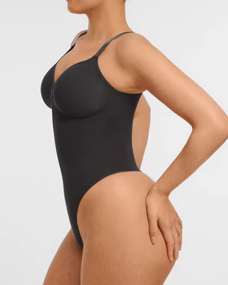 Body Combinaison String Seamless Avec Poitrine Couverte