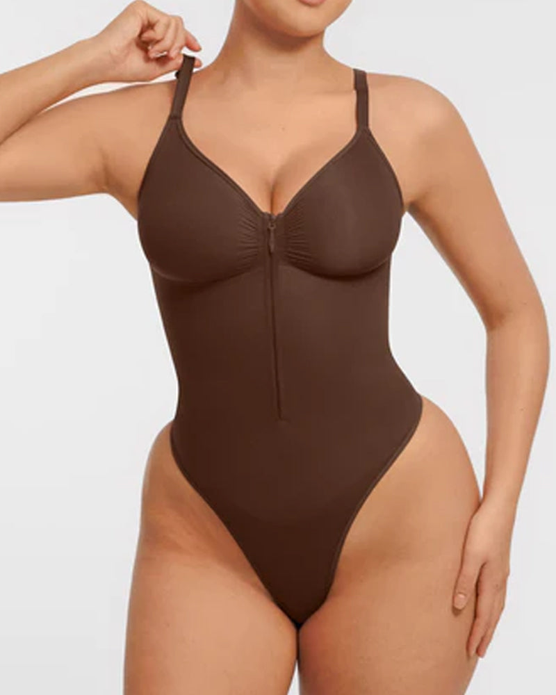 Body Combinaison String Seamless Avec Poitrine Couverte