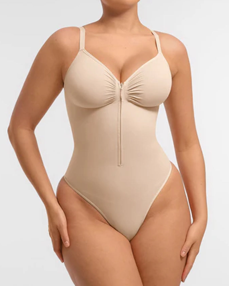 Body Combinaison String Seamless Avec Poitrine Couverte