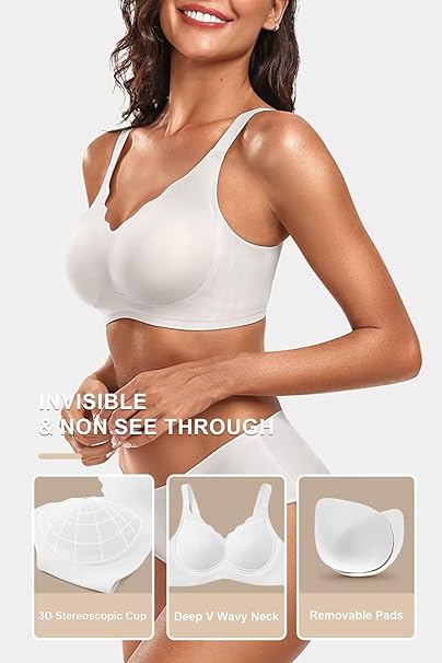 Soutien-gorge push-up lissant, sans coutures et confortable